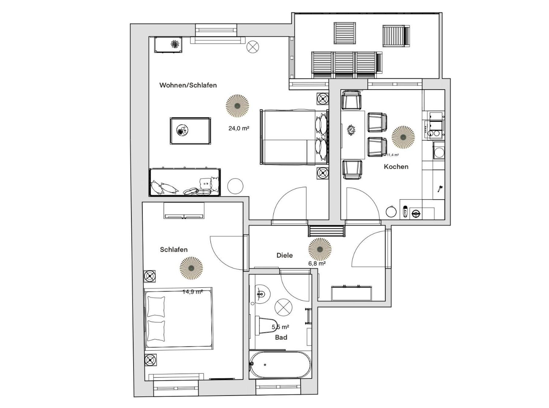 Pineapple Apartments Dresden Zwinger IV - 65 Qm - 1X Free Parking Εξωτερικό φωτογραφία